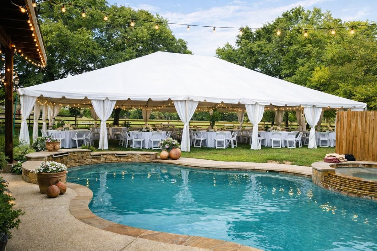 West Coast 40x40 para renta en Houston TX - Star Event Rental