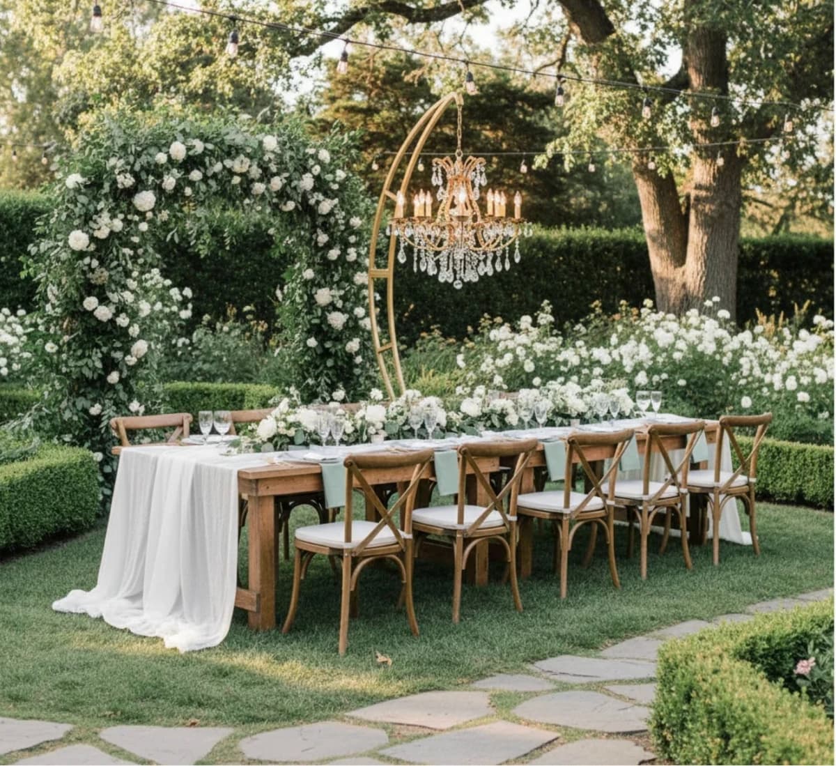 Chandelier Holder with Chandelier 5 Arms for rent in Houston TX - Star Event Rental