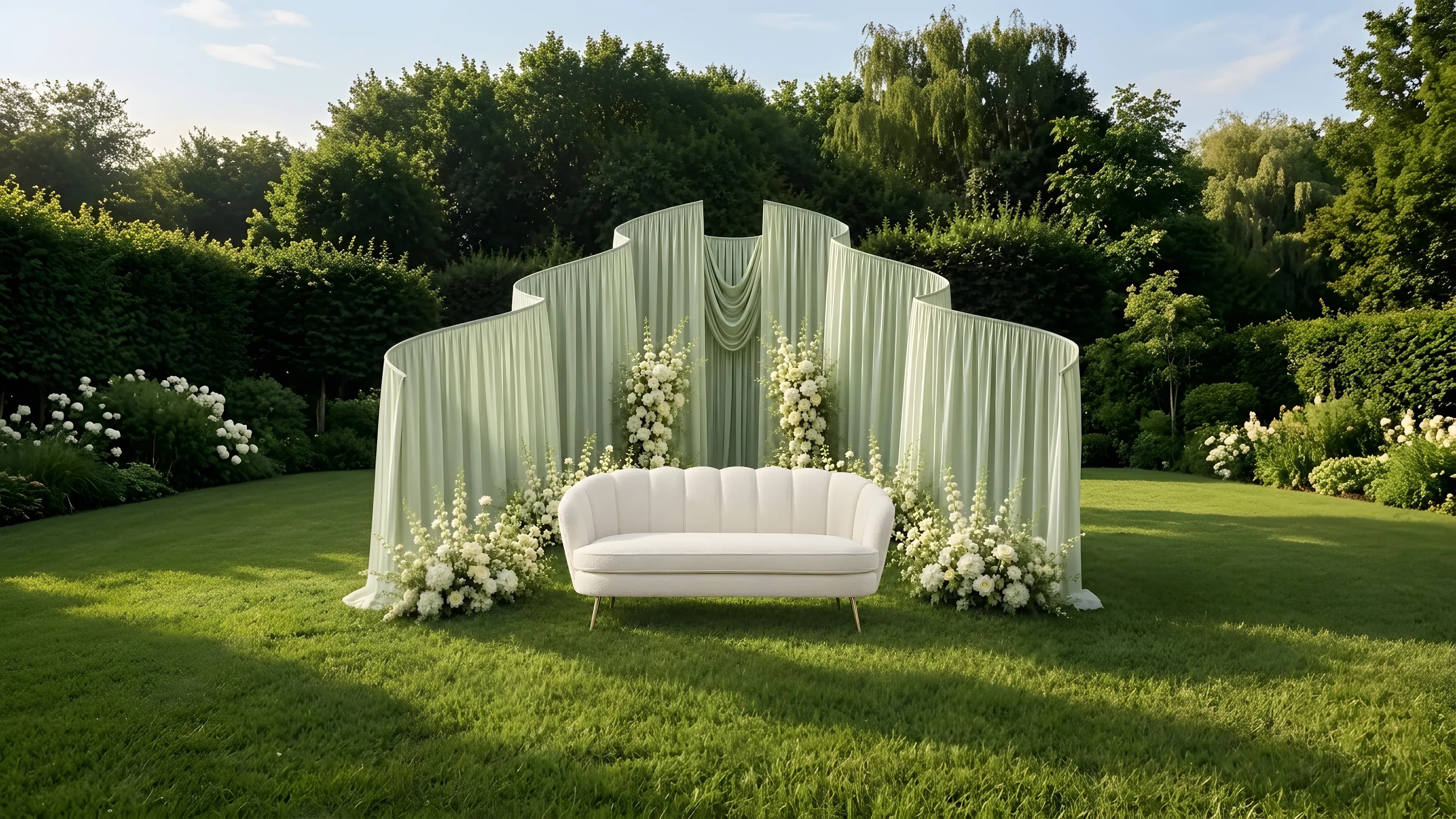 Backdrop de Jardín al Aire Libre - Star Event Rental Houston TX