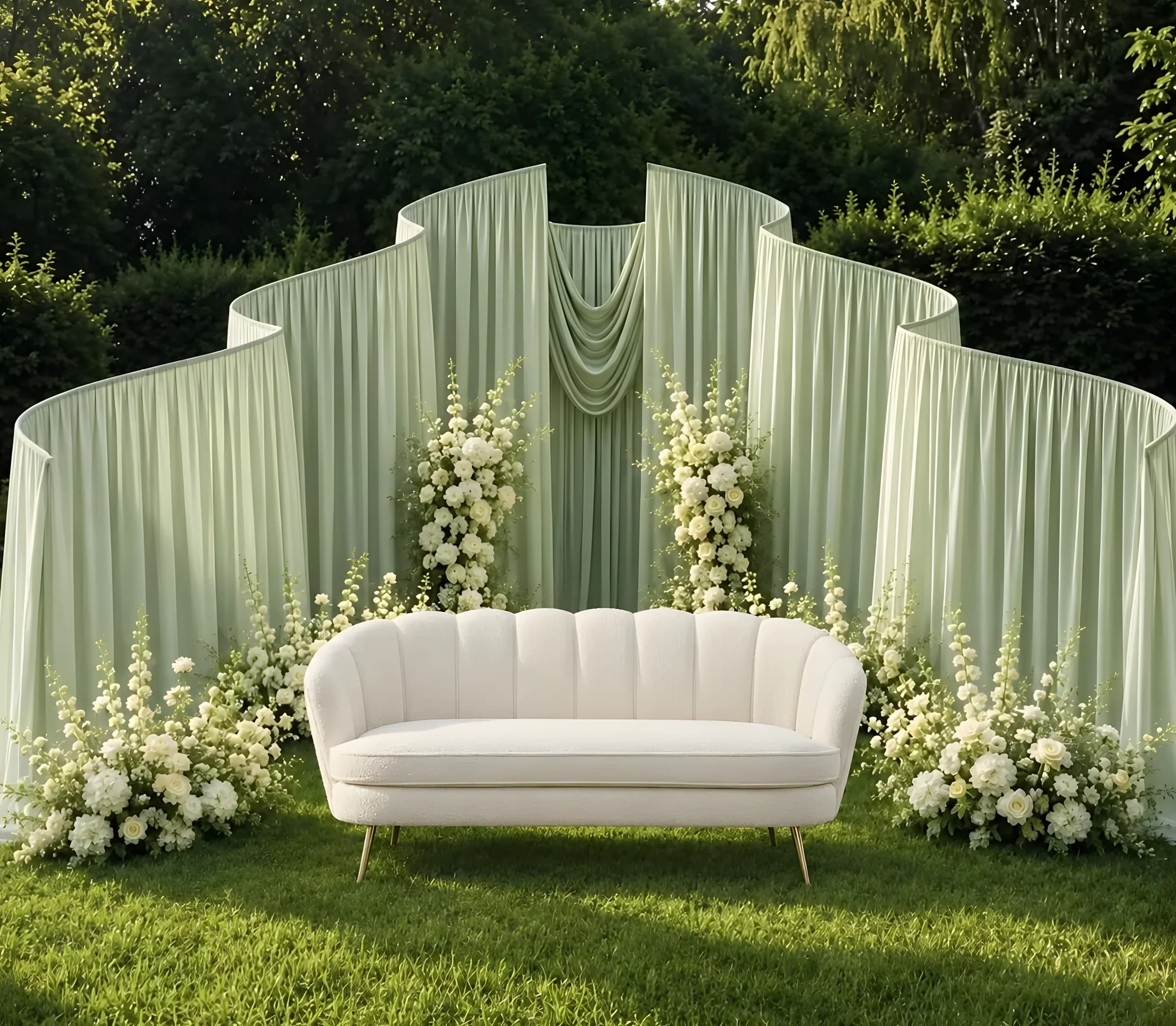 Outdoor Garden Backdrop - Star Event Rental Houston TX