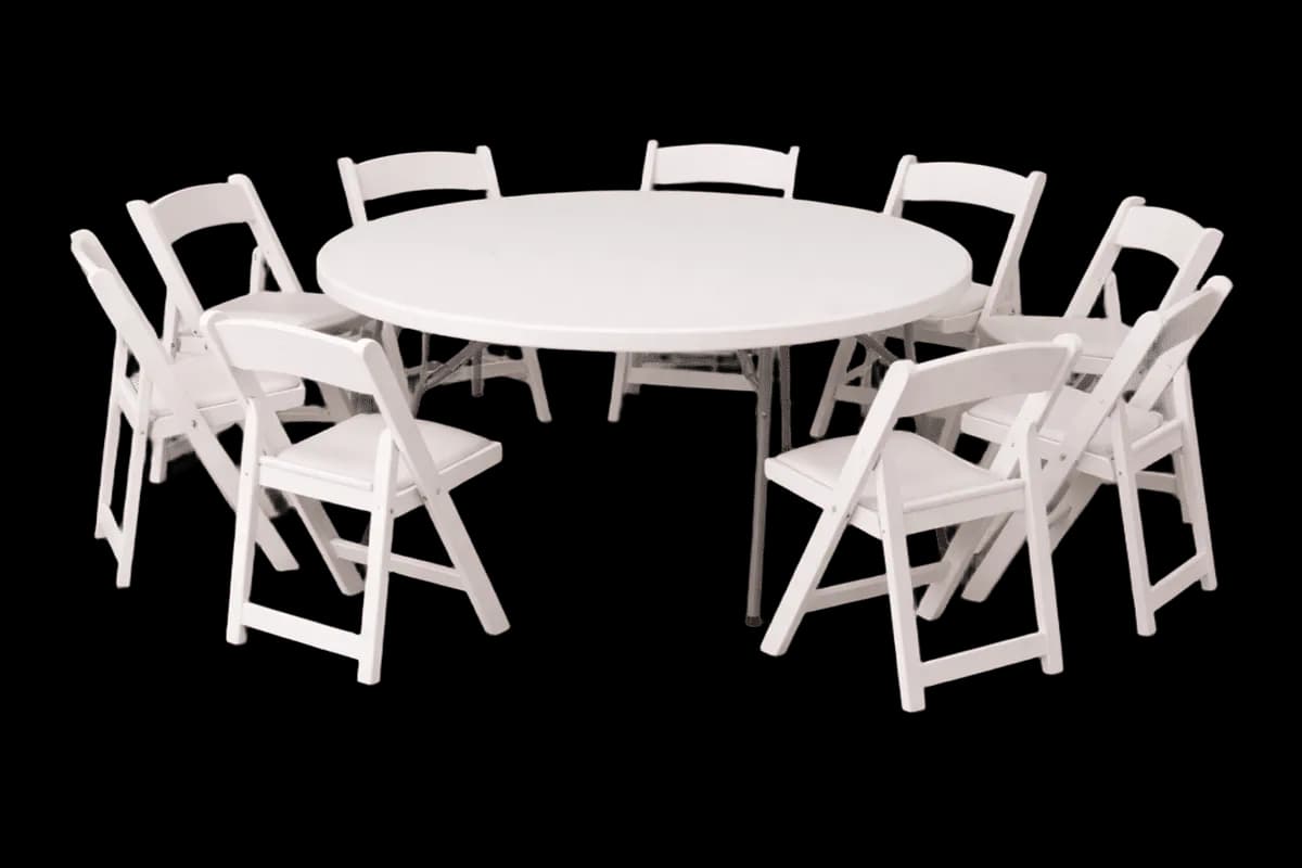 60" Round Table for rent in Houston TX - Star Event Rental