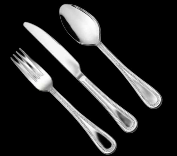 Silver Cutlery Set for rent in Houston TX - Star Event Rental