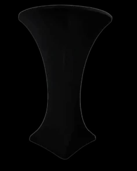 Spandex Cocktail Cover Black for rent in Houston TX - Star Event Rental