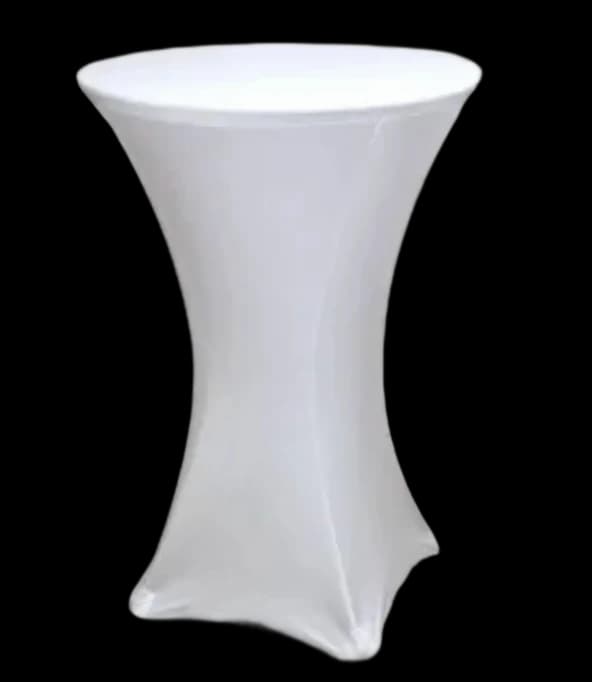 Spandex Cocktail Cover White for rent in Houston TX - Star Event Rental