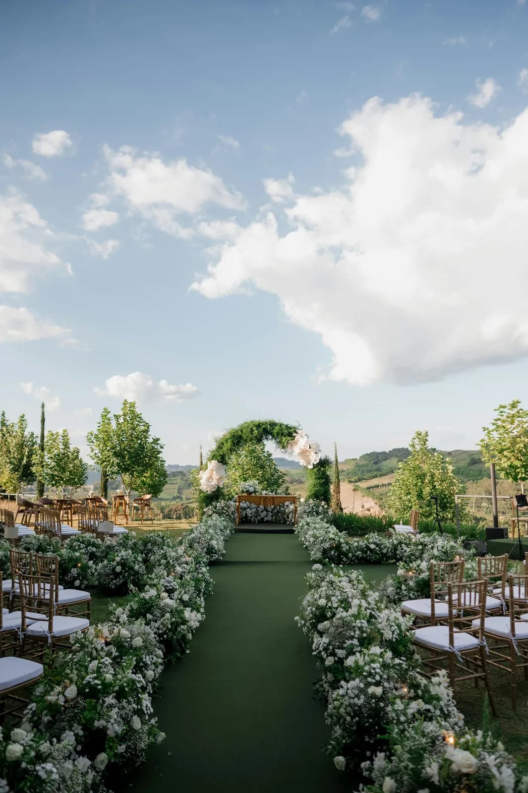 Outdoor Ceremony Aisle - Star Event Rental Houston TX