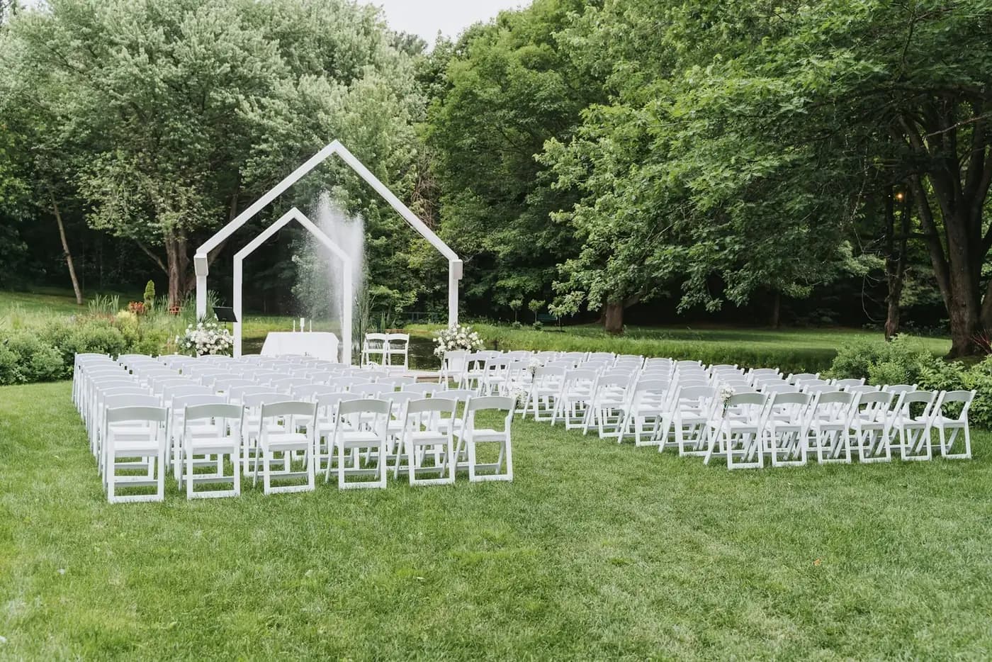 Ceremony Seating & Arch - Star Event Rental Houston TX
