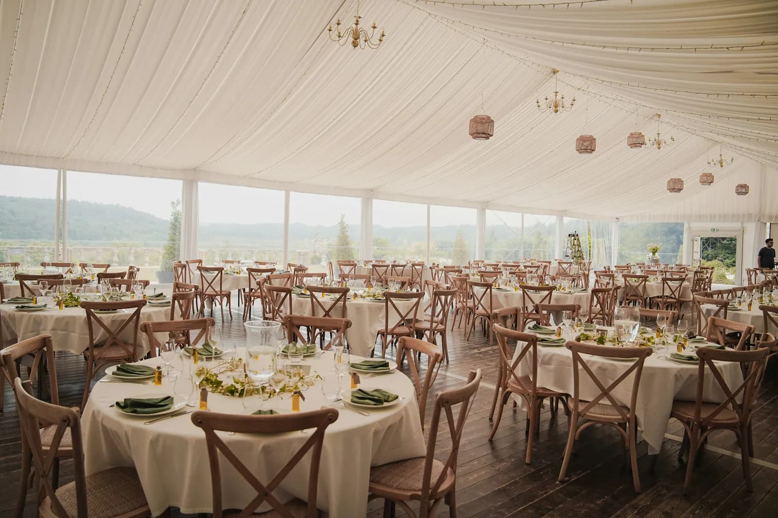 Clear-Top Tent Reception - Star Event Rental Houston TX
