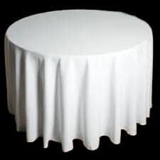 White Tablecloth for rent in Houston TX - Star Event Rental